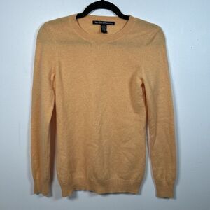 McDuff Essentials Sweater Pullover 100% Cashmere Orange Women's Size Small